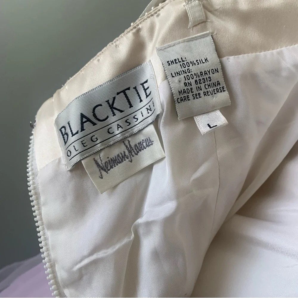 Oleg Cassini Ivory Corset Bustier Prom Bridal - Picture 6 of 8